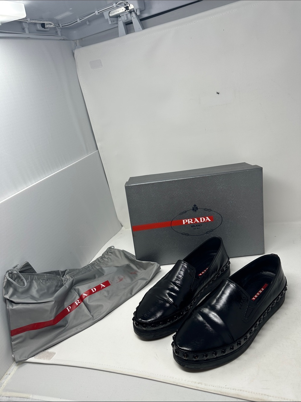 Prada Sneakers Size 38 1/2. Size 8